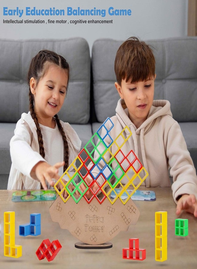 Qwick Click مجموعة كتل البناء الخشبية الإبداعية من كويك كليك مع مكعبات مثلّثة، ألعاب تعليمية ملونة للأطفال - Image 3